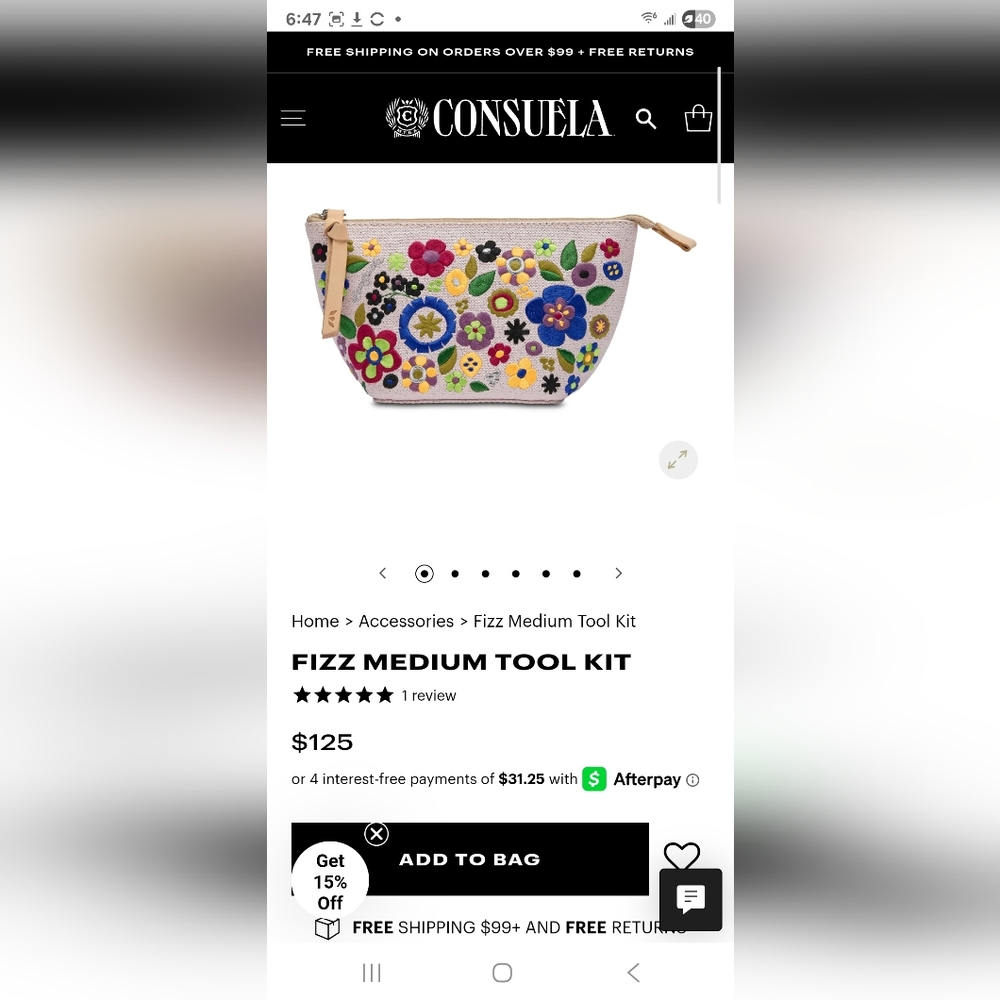 Consuela Fizz Medium Tool Kit - Multicolor Floral